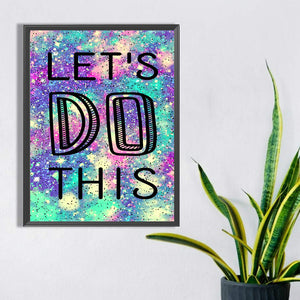 Let\'S Do This 30*40CM (canvas) Full Square Drill Diamond Painting