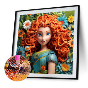 Princess Moana 40*40CM (canvas) Full Square AB Drill Diamond Painting