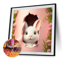 Load image into Gallery viewer, Bunny In The Wall 40*40CM (canvas) Full Square AB Drill Diamond Painting
