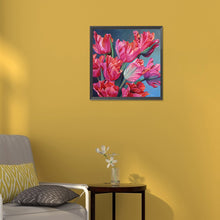 Load image into Gallery viewer, Pink Tulip 30*30CM (canvas) Full Round Drill Diamond Painting
