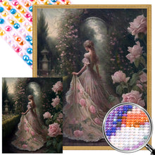 Load image into Gallery viewer, Garden Princess 40*50CM (canvas) Full Round AB Drill Diamond Painting
