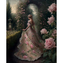 Load image into Gallery viewer, Garden Princess 40*50CM (canvas) Full Round AB Drill Diamond Painting
