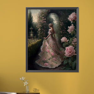 Garden Princess 40*50CM (canvas) Full Round AB Drill Diamond Painting