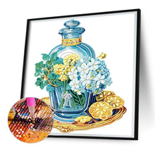 Load image into Gallery viewer, Flowers And Glass Vases 30*30CM (canvas) Partial Special-Shaped Drill Diamond Painting
