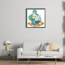 Load image into Gallery viewer, Flowers And Glass Vases 30*30CM (canvas) Partial Special-Shaped Drill Diamond Painting
