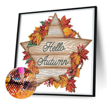 Load image into Gallery viewer, Autumn Pentagram 30*30CM (canvas) Partial Special-Shaped Drill Diamond Painting
