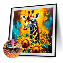 Load image into Gallery viewer, Sunflower Giraffe 40*40CM (canvas) Full Square AB Drill Diamond Painting
