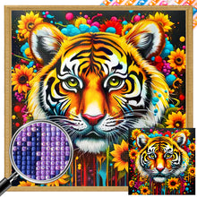 Load image into Gallery viewer, Sunflower Tiger 40*40CM (canvas) Full Square AB Drill Diamond Painting
