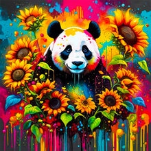 Load image into Gallery viewer, Sunflower Panda 40*40CM (canvas) Full Square AB Drill Diamond Painting
