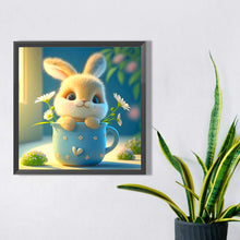 Load image into Gallery viewer, Cup Rabbit 40*40CM (canvas) Full Square AB Drill Diamond Painting
