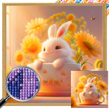 Load image into Gallery viewer, Cup Rabbit 40*40CM (canvas) Full Square AB Drill Diamond Painting
