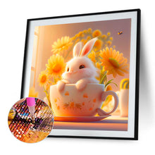 Load image into Gallery viewer, Cup Rabbit 40*40CM (canvas) Full Square AB Drill Diamond Painting
