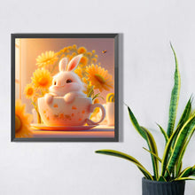 Load image into Gallery viewer, Cup Rabbit 40*40CM (canvas) Full Square AB Drill Diamond Painting
