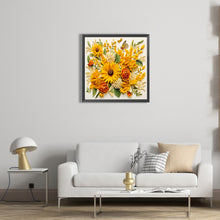 Load image into Gallery viewer, Embossed Sunflowers 40*40CM (canvas) Full Square AB Drill Diamond Painting
