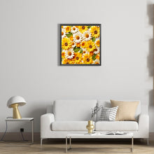 Load image into Gallery viewer, Embossed Sunflower Daisy 40*40CM (canvas) Full Round Drill Diamond Painting
