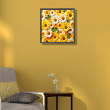 Load image into Gallery viewer, Embossed Sunflower Daisy 40*40CM (canvas) Full Round Drill Diamond Painting
