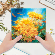 Load image into Gallery viewer, 8/12PCS Crystal Rhinestone Embroidery Arts Cards Kits Bird Flower 5D DIY Cat Dog
