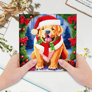 8/12PCS Crystal Rhinestone Embroidery Arts Cards Kits Bird Flower 5D DIY Cat Dog