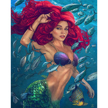 Load image into Gallery viewer, Ariel Mermaid Princess 40*50CM (canvas) Full Round AB Drill Diamond Painting
