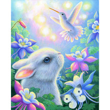 Load image into Gallery viewer, Garden Butterfly Rabbit Bird 40*50CM (canvas) Full Round AB Drill Diamond Painting
