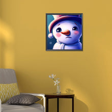 Load image into Gallery viewer, Snowman 30*30CM (canvas) Full Round Drill Diamond Painting
