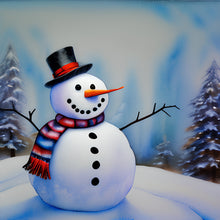 Load image into Gallery viewer, Snowman 30*30CM (canvas) Full Round Drill Diamond Painting
