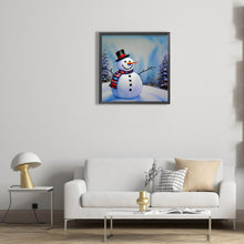 Load image into Gallery viewer, Snowman 30*30CM (canvas) Full Round Drill Diamond Painting
