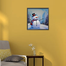 Load image into Gallery viewer, Snowman 30*30CM (canvas) Full Round Drill Diamond Painting
