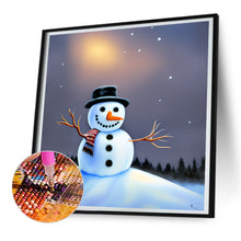 Load image into Gallery viewer, Snowman 30*30CM (canvas) Full Round Drill Diamond Painting
