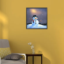 Load image into Gallery viewer, Snowman 30*30CM (canvas) Full Round Drill Diamond Painting
