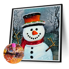 Load image into Gallery viewer, Snowman 30*30CM (canvas) Full Round Drill Diamond Painting
