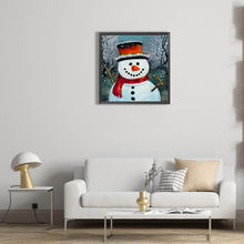 Load image into Gallery viewer, Snowman 30*30CM (canvas) Full Round Drill Diamond Painting
