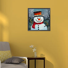 Load image into Gallery viewer, Snowman 30*30CM (canvas) Full Round Drill Diamond Painting
