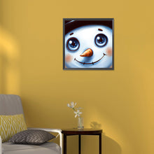 Load image into Gallery viewer, Snowman 30*30CM (canvas) Full Round Drill Diamond Painting
