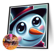 Load image into Gallery viewer, Snowman 30*30CM (canvas) Full Round Drill Diamond Painting
