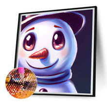 Load image into Gallery viewer, Snowman 30*30CM (canvas) Full Round Drill Diamond Painting
