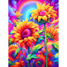 Load image into Gallery viewer, Colorful Sunflower 30*40CM (canvas) Full Round Drill Diamond Painting
