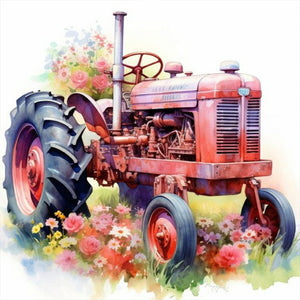 The Tractor 30*30CM (canvas) Full Round Drill Diamond Painting