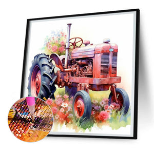 The Tractor 30*30CM (canvas) Full Round Drill Diamond Painting