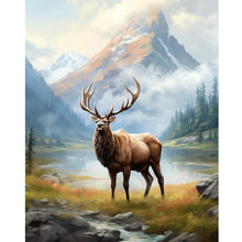 Load image into Gallery viewer, Forest Elk 40*50CM (canvas) Full Round Drill Diamond Painting
