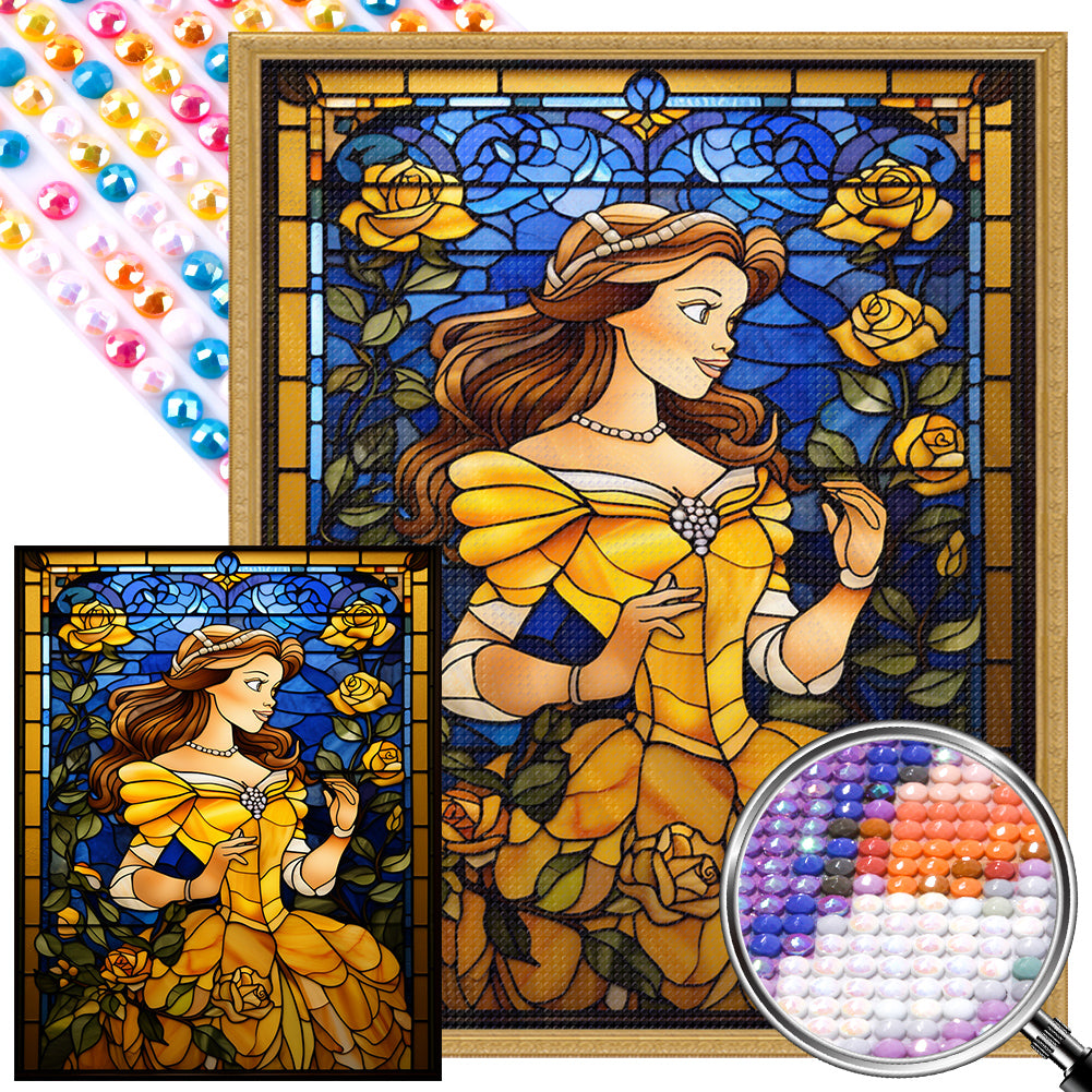 Princess 40*50CM (canvas) Full Round AB Drill Diamond Painting