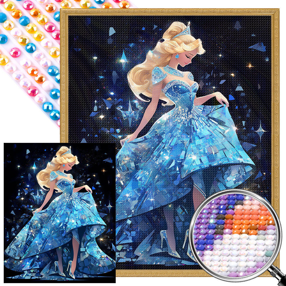 Blonde Princess 40*50CM (canvas) Full Round AB Drill Diamond Painting