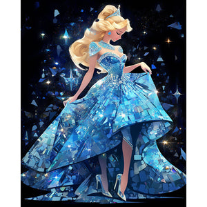 Blonde Princess 40*50CM (canvas) Full Round AB Drill Diamond Painting