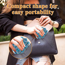 Load image into Gallery viewer, 4PCS Diamond Art Mirror Folding Special Shape Diamond Purses Mirror Double Sided
