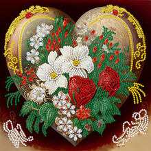 Load image into Gallery viewer, Love Flower Frame 30*30CM (canvas) Partial Special-Shaped Drill Diamond Painting
