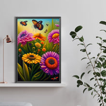 Load image into Gallery viewer, Flower Butterfly 40*60CM (canvas) Full Round Drill Diamond Painting
