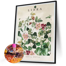 Load image into Gallery viewer, Libra Flower 30*40CM (canvas) Full Round Drill Diamond Painting
