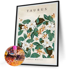 Load image into Gallery viewer, Taurus Flower 30*40CM (canvas) Full Round Drill Diamond Painting
