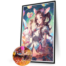 Load image into Gallery viewer, Lollipop Bunny Girl 40*60CM (canvas) Full Round AB Drill Diamond Painting
