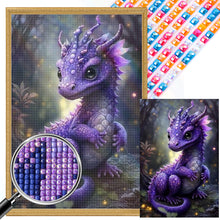 Load image into Gallery viewer, Purple Dragon 40*60CM (canvas) Full Round AB Drill Diamond Painting
